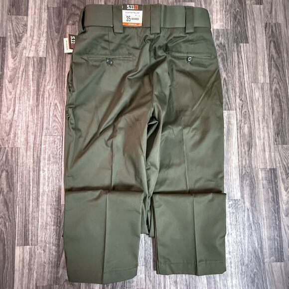 NWT 5.11 PDU A‑Class Twill Pant 35 Unhemmed Sheriff Green Straight Fit Uniform - Picture 2 of 13